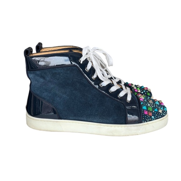 Christian Louboutin Mixkeolouis Flat Suede Multicolor Sneakers - Picture 4 of 16
